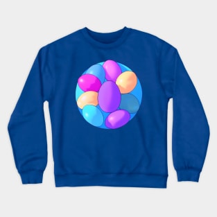 Framed Painted Easter Egg Rocks (MD23ETR025) Crewneck Sweatshirt